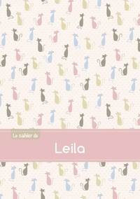  XXX - Le cahier de Leila - Blanc, 96p, A5 - Chats.