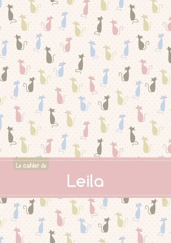  XXX - Le cahier de Leila - Blanc, 96p, A5 - Chats.