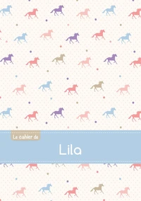 Le cahier de Lila - Blanc, 96p, A5 - Chevaux