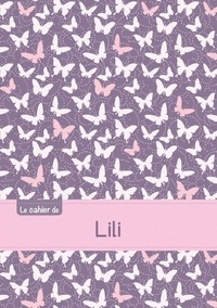  XXX - Le cahier de Lili - Blanc, 96p, A5 - Papillons Mauve.