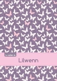  XXX - Le cahier de Lilwenn - Petits carreaux, 96p, A5 - Papillons Mauve.