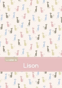  XXX - Le cahier de Lison - Petits carreaux, 96p, A5 - Chats.