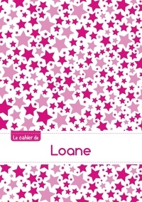  XXX - Le cahier de Loane - Petits carreaux, 96p, A5 - Constellation Rose.