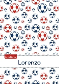  XXX - Le cahier de Lorenzo - Blanc, 96p, A5 - Football Paris.