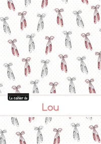 Le cahier de Lou - Petits carreaux, 96p, A5 - Ballerine