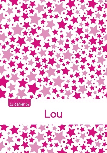  XXX - Le cahier de Lou - Petits carreaux, 96p, A5 - Constellation Rose.