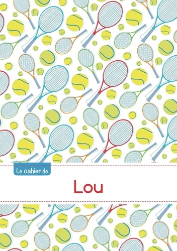  XXX - Le cahier de Lou - Petits carreaux, 96p, A5 - Tennis.