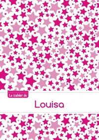 Le cahier de Louisa - Petits carreaux, 96p, A5 - Constellation Rose
