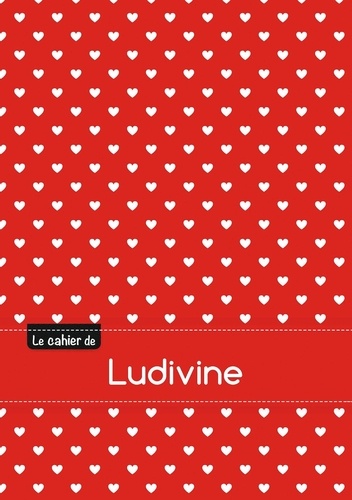  X - Le cahier de Ludivine - Blanc, 96p, A5 - Petits coeurs.