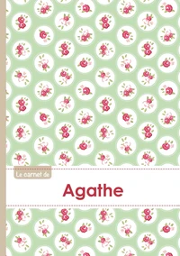 Le carnet d'Agathe - Lignes, 96p, A5 - Roses Tea time