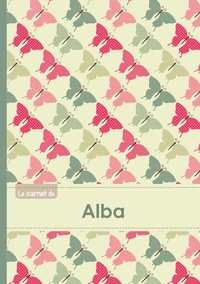  XXX - Le carnet d'Alba - Lignes, 96p, A5 - Papillons Vintage.