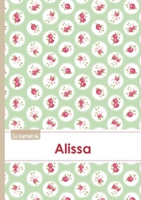 XXX - Le carnet d'Alissa - Lignes, 96p, A5 - Roses Tea time.