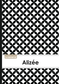  XXX - Le carnet d'Alizée - Lignes, 96p, A5 - Ronds Noir et Blanc.