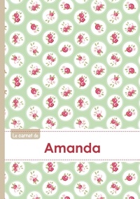  XXX - Le carnet d'Amanda - Lignes, 96p, A5 - Roses Tea time.