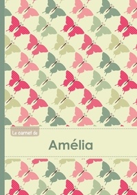  XXX - Le carnet d'Amélia - Lignes, 96p, A5 - Papillons Vintage.