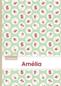  XXX - Le carnet d'Amélia - Lignes, 96p, A5 - Roses Tea time.