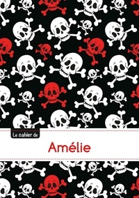  XXX - Le carnet d'Amélie - Blanc, 96p, A5 - Têtes de mort.
