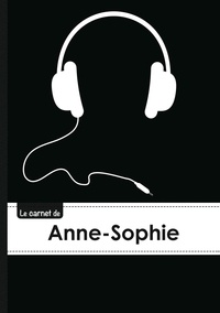  XXX - Le carnet d'Anne-Sophie - Lignes, 96p, A5 - Casque Audio.