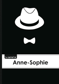  XXX - Le carnet d'Anne-Sophie - Lignes, 96p, A5 - Chapeau et N ud papillon.