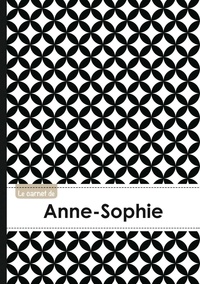  XXX - Le carnet d'Anne-Sophie - Lignes, 96p, A5 - Ronds Noir et Blanc.