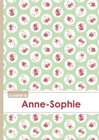  XXX - Le carnet d'Anne-Sophie - Lignes, 96p, A5 - Roses Tea time.