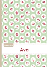  XXX - Le carnet d'Ava - Lignes, 96p, A5 - Roses Tea time.