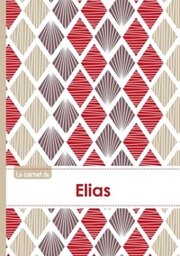 XXX - Le carnet d'Elias - Lignes, 96p, A5 - Pétales Japonaises Violette Taupe Rouge.