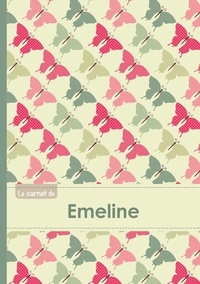  XXX - Le carnet d'Emeline - Lignes, 96p, A5 - Papillons Vintage.