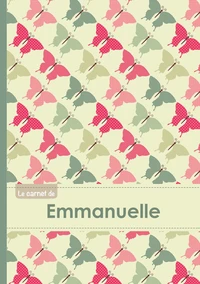 Le carnet d'Emmanuelle - Lignes, 96p, A5 - Papillons Vintage