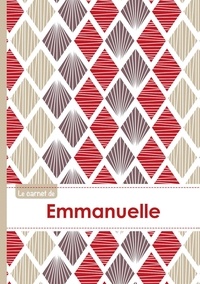  XXX - Le carnet d'Emmanuelle - Lignes, 96p, A5 - Pétales Japonaises Violette Taupe Rouge.