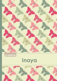  XXX - Le carnet d'Inaya - Lignes, 96p, A5 - Papillons Vintage.