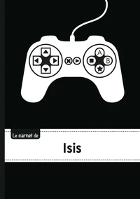 Le carnet d'Isis - Lignes, 96p, A5 - Manette jeu vide´o