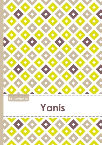  XXX - Le carnet d'Yanis - Lignes, 96p, A5 - Carré Poussin Gris Taupe.