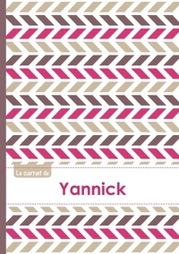  XXX - Le carnet d'Yannick - Lignes, 96p, A5 - Motifs Violet Gris Taupe.