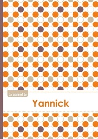  XXX - Le carnet d'Yannick - Lignes, 96p, A5 - Ronds Orange Gris Violet.