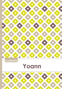  XXX - Le carnet d'Yoann - Lignes, 96p, A5 - Carré Poussin Gris Taupe.