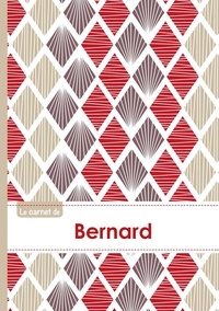  XXX - Le carnet de Bernard - Lignes, 96p, A5 - Pétales Japonaises Violette Taupe Rouge.