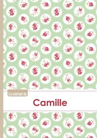  XXX - Le carnet de Camille - Lignes, 96p, A5 - Roses Tea time.