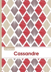  XXX - Le carnet de Cassandre - Lignes, 96p, A5 - Pétales Japonaises Violette Taupe Rouge.
