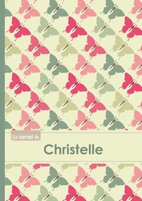  XXX - Le carnet de Christelle - Lignes, 96p, A5 - Papillons Vintage.
