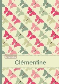  XXX - Le carnet de Clémentine - Lignes, 96p, A5 - Papillons Vintage.