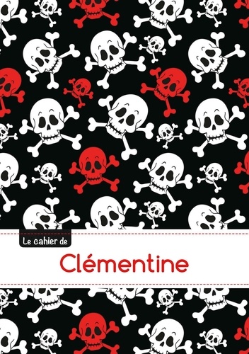  XXX - Le carnet de Clémentine - Petits carreaux, 96p, A5 - Têtes de mort.
