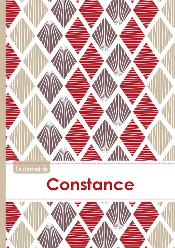 XXX - Le carnet de Constance - Lignes, 96p, A5 - Pétales Japonaises Violette Taupe Rouge.