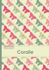  XXX - Le carnet de Coralie - Lignes, 96p, A5 - Papillons Vintage.