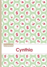 Le carnet de Cynthia - Lignes, 96p, A5 - Roses Tea time