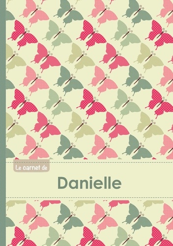  XXX - Le carnet de Danielle - Lignes, 96p, A5 - Papillons Vintage.