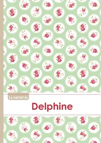Le carnet de Delphine - Lignes, 96p, A5 - Roses Tea time