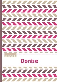  XXX - Le carnet de Denise - Lignes, 96p, A5 - Motifs Violet Gris Taupe.