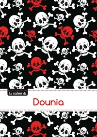  XXX - Le carnet de Dounia - Petits carreaux, 96p, A5 - Têtes de mort.