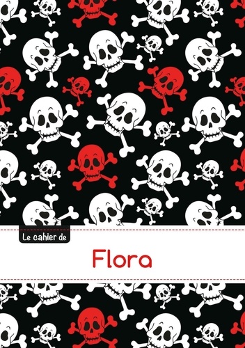  XXX - Le carnet de Flora - Petits carreaux, 96p, A5 - Têtes de mort.